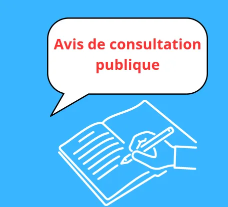 avis de consultation publique